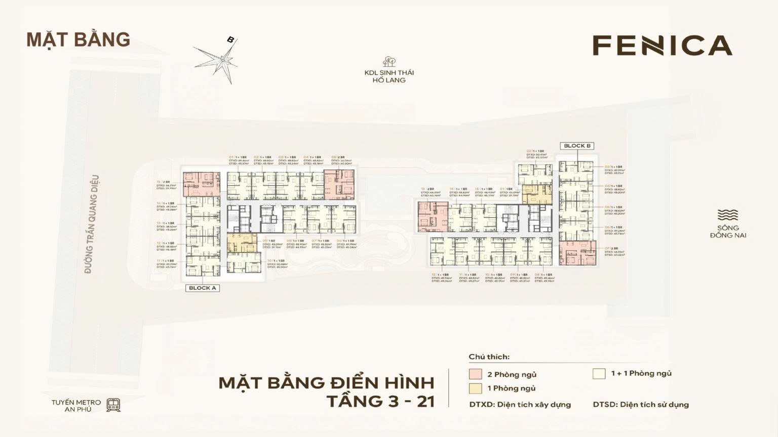 Fenica 13 Mặt bằng tầng điển Hình 3-21 Fenica