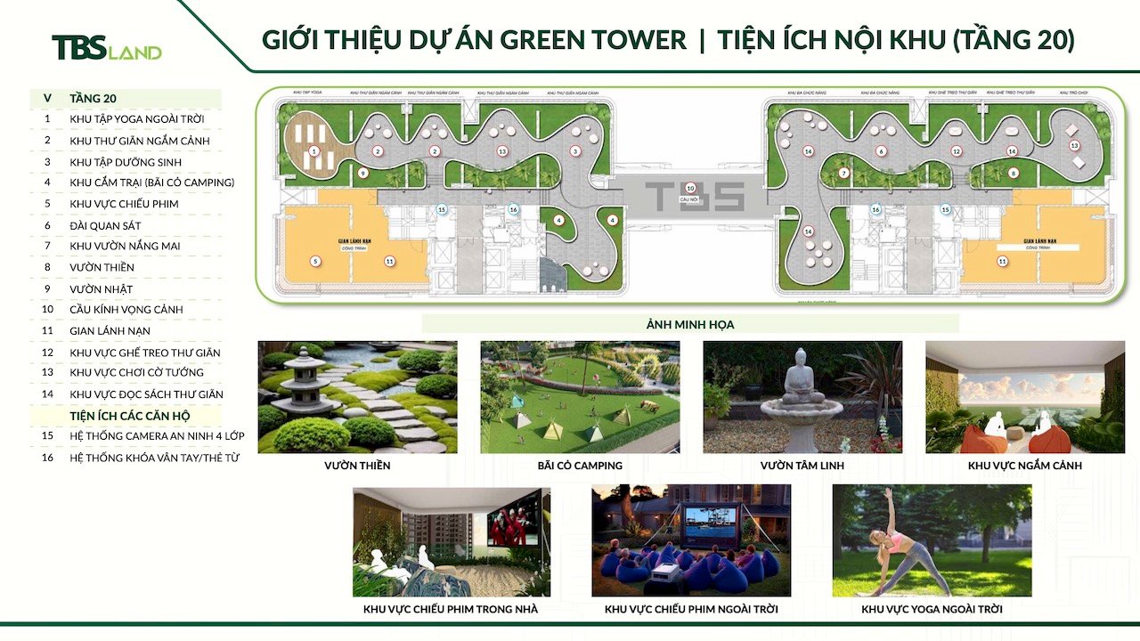 Green Skyline – Biểu Tượng Sống Mới Tại Trung Tâm Dĩ An 6 Tiện ích Nội Khu Green Skyline Tầng 20