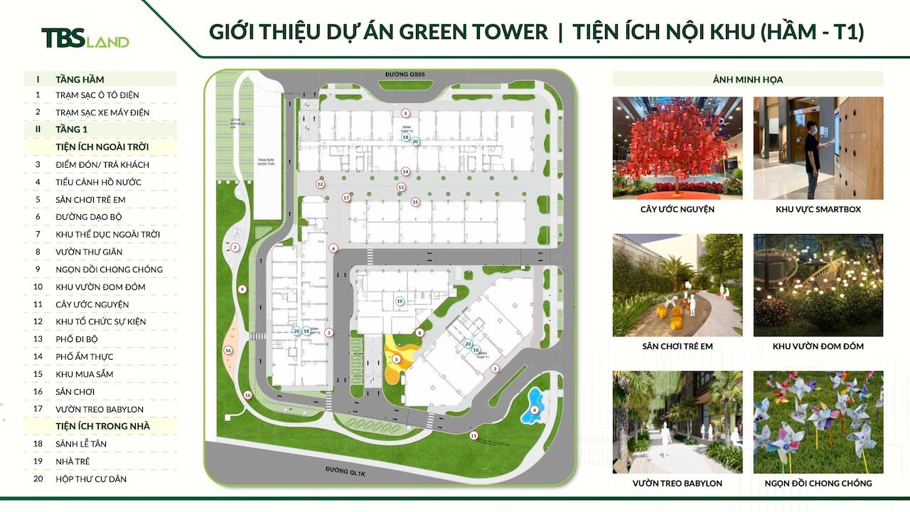 Green Skyline – Biểu Tượng Sống Mới Tại Trung Tâm Dĩ An 3 Tiện ích nội khu Tầng Hầm Green Skyline