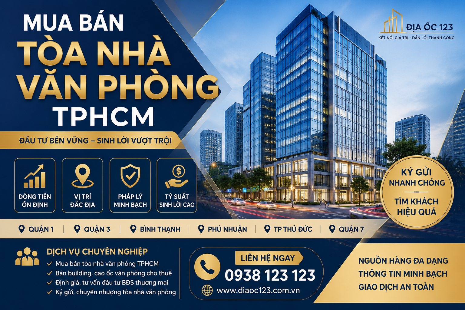 Mua Ban Toa Nha Van Phong TPHCM Gia Tot